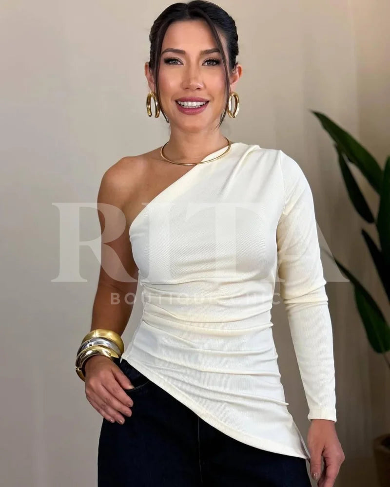 Blusa Elisa branco-6 / p Blusa