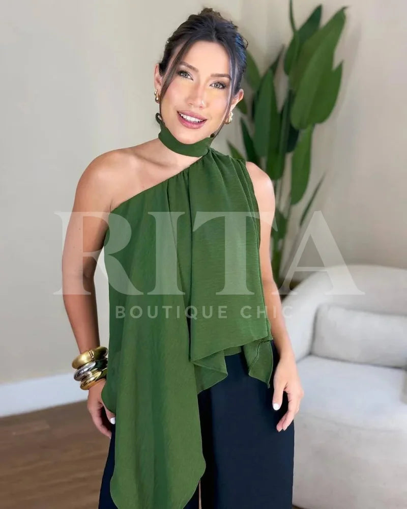 Blusa Tomara que Caia verde-claro / p blusa