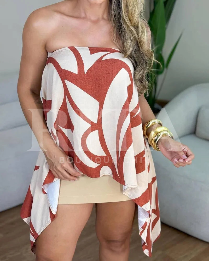 Blusa varias amarrações blusa