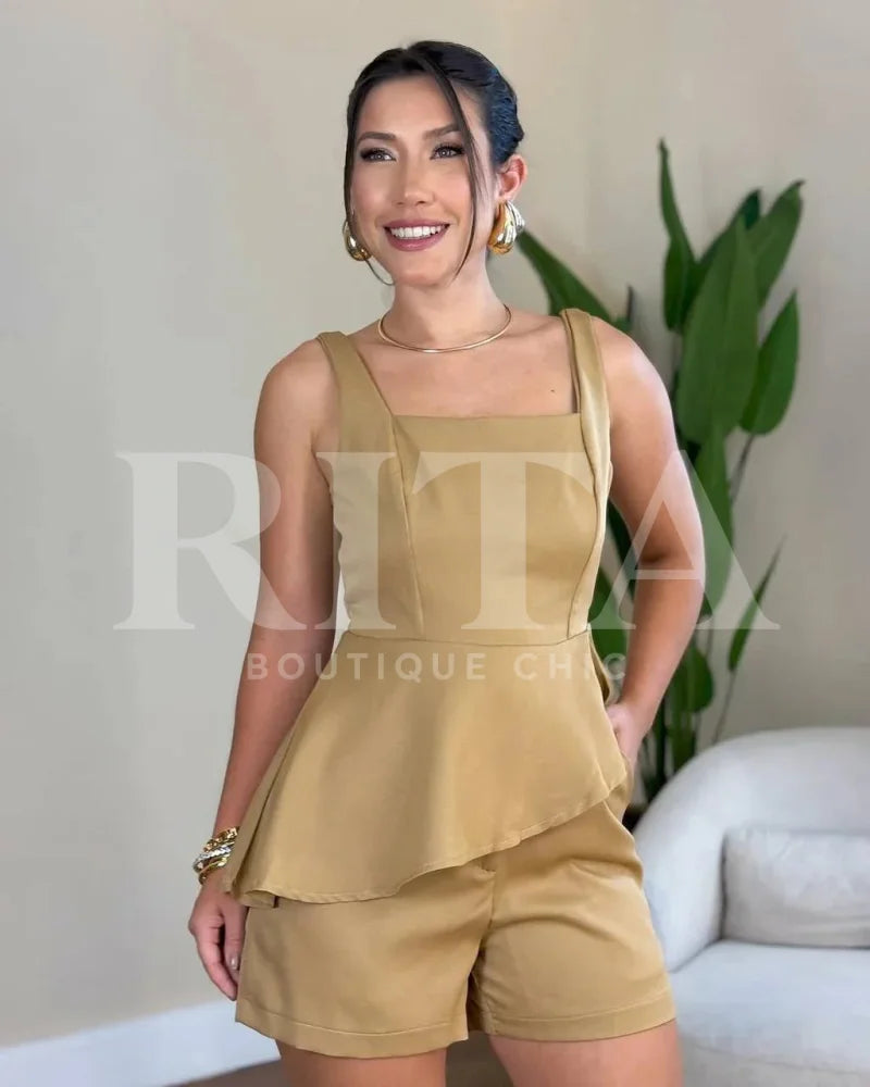 Conjunto Bella marrom / p vestido07