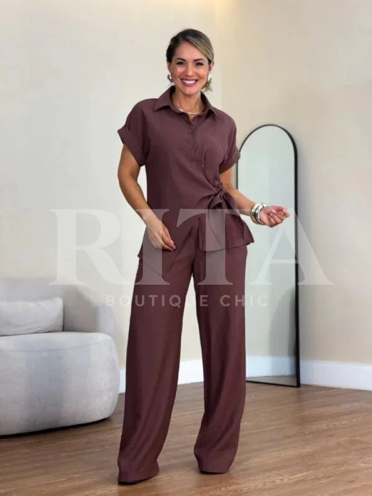 Conjunto Marrant pantalona Calça