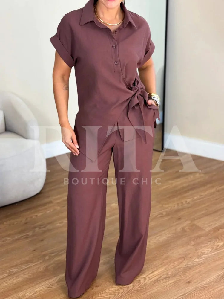 Conjunto Marrant pantalona Calça