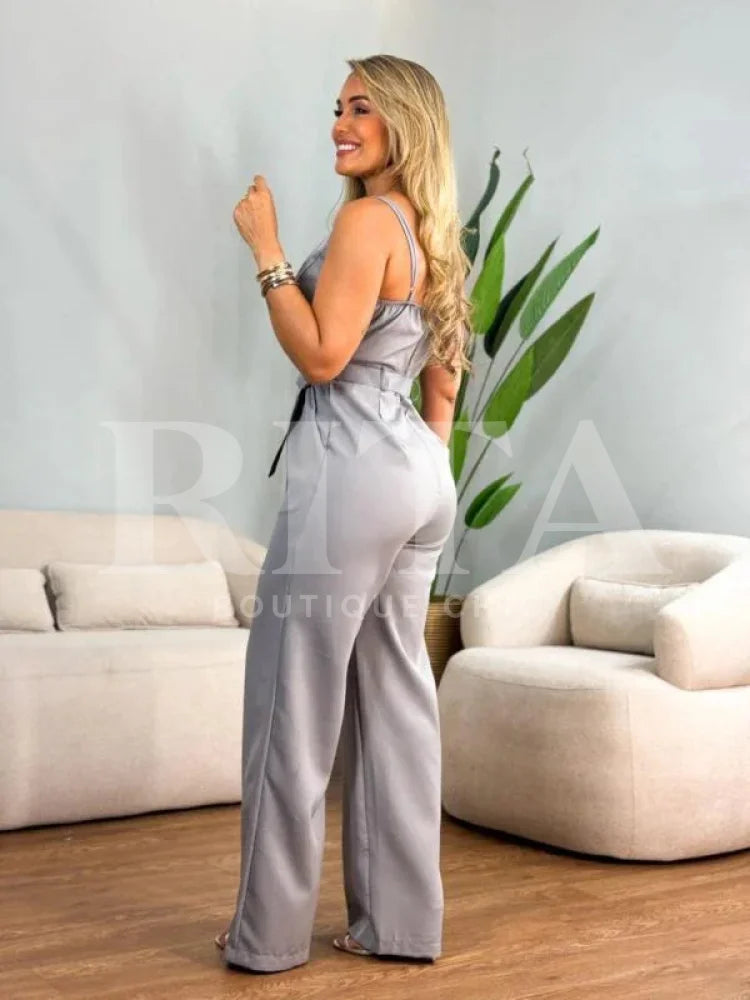 Macacão alfaiataria peito Calça