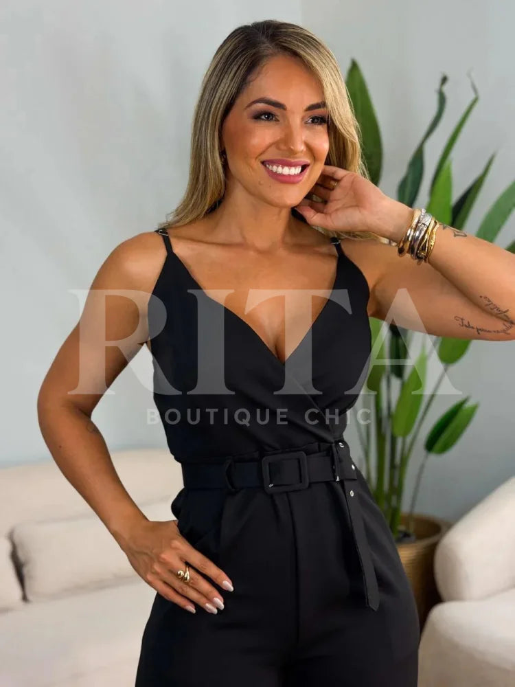 Macacão alfaiataria peito Calça