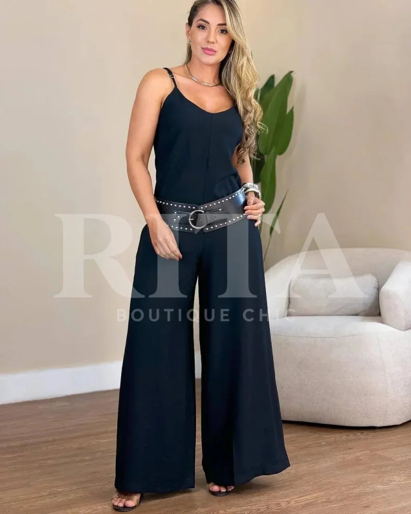 Macacão de Alcinha preto-11 / p macacao