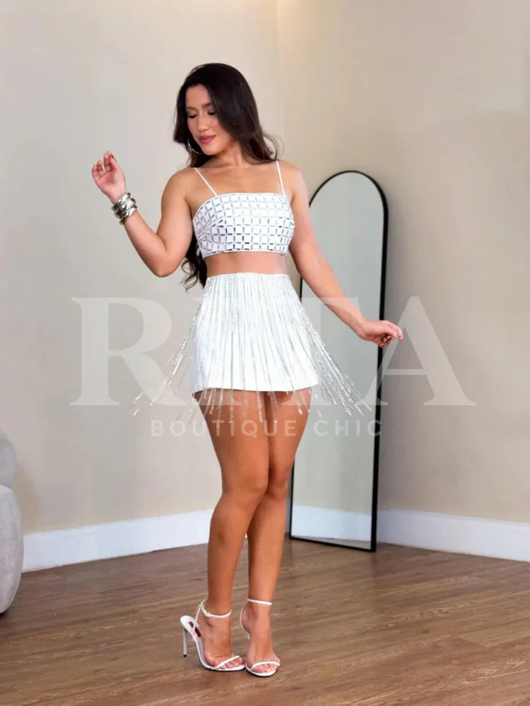 Short saia alfaiataria