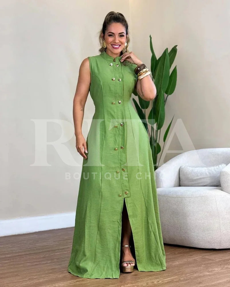 Vestido Ana verde-6 / p vestido07