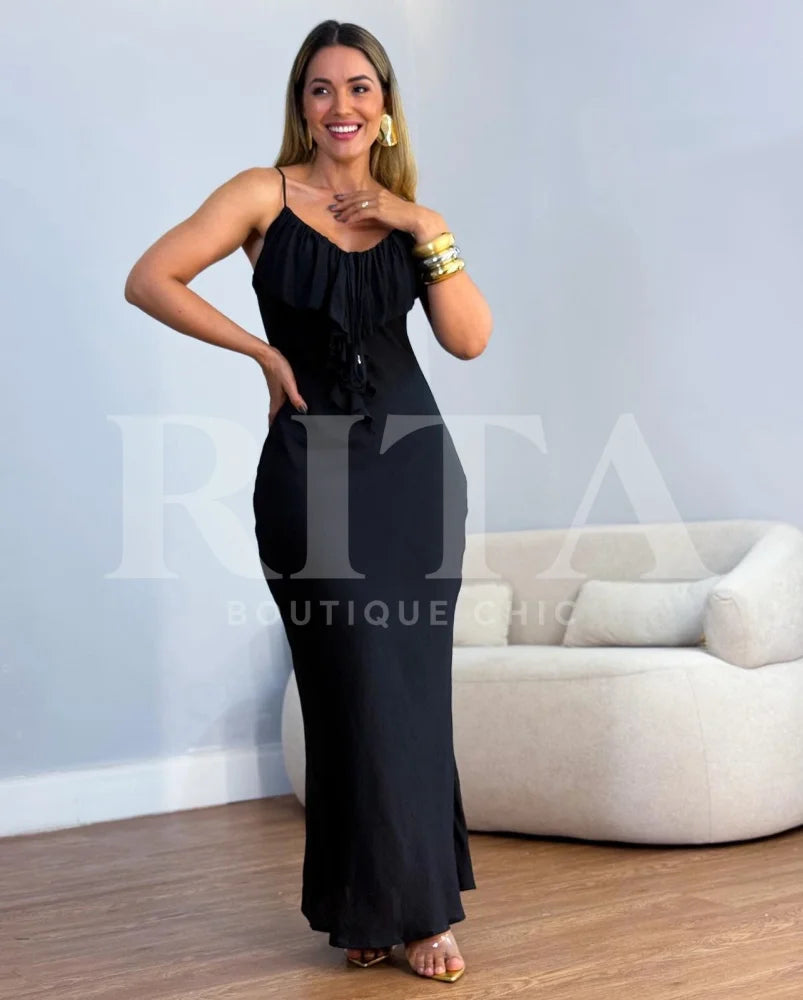 Vestido Brisa Mar P / Preto vestido