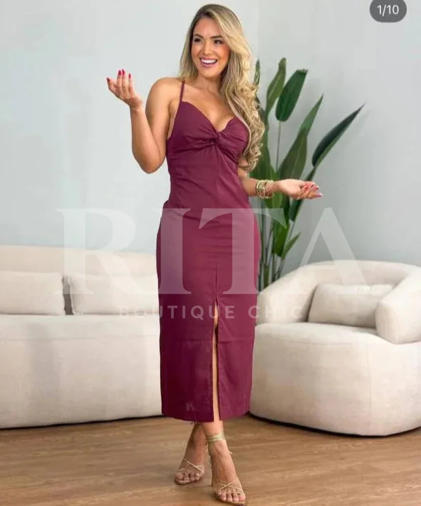 Vestido com Fenda cor-03-1 / p