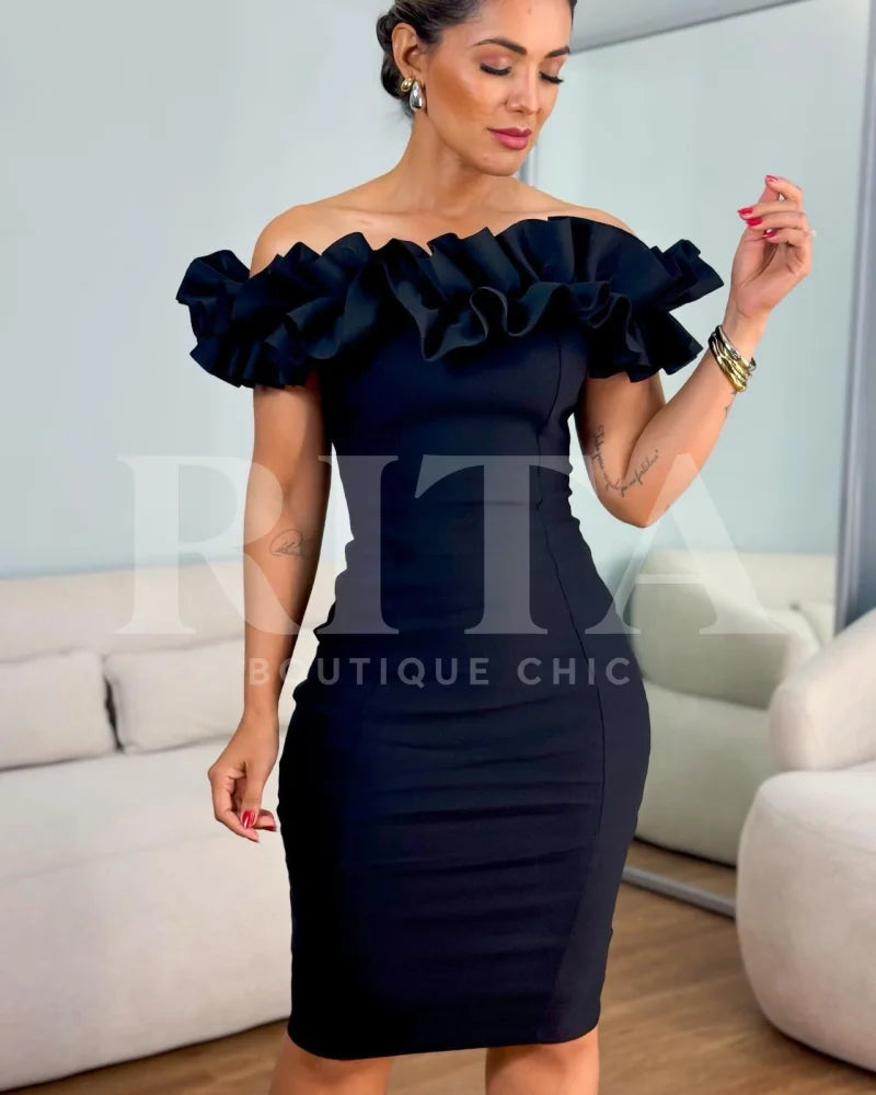 Vestido Desejo p / Preto macacao