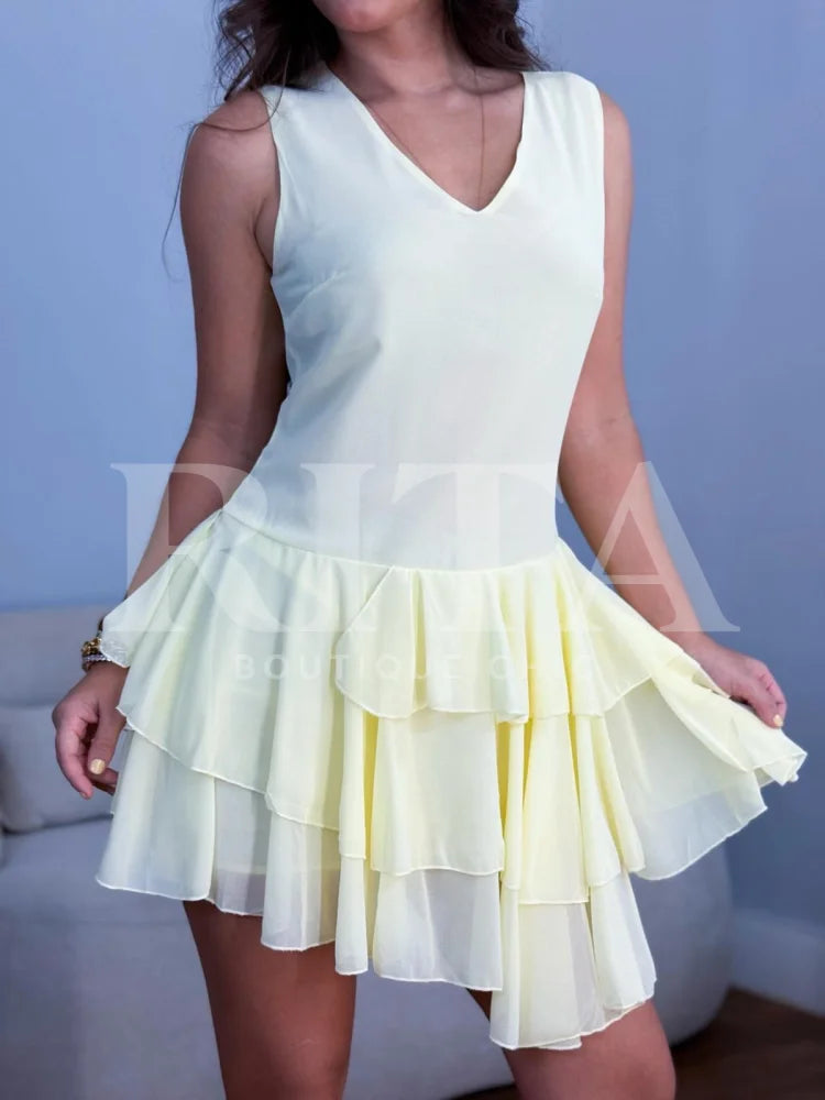 Vestido Encantada P / Amarela vestido