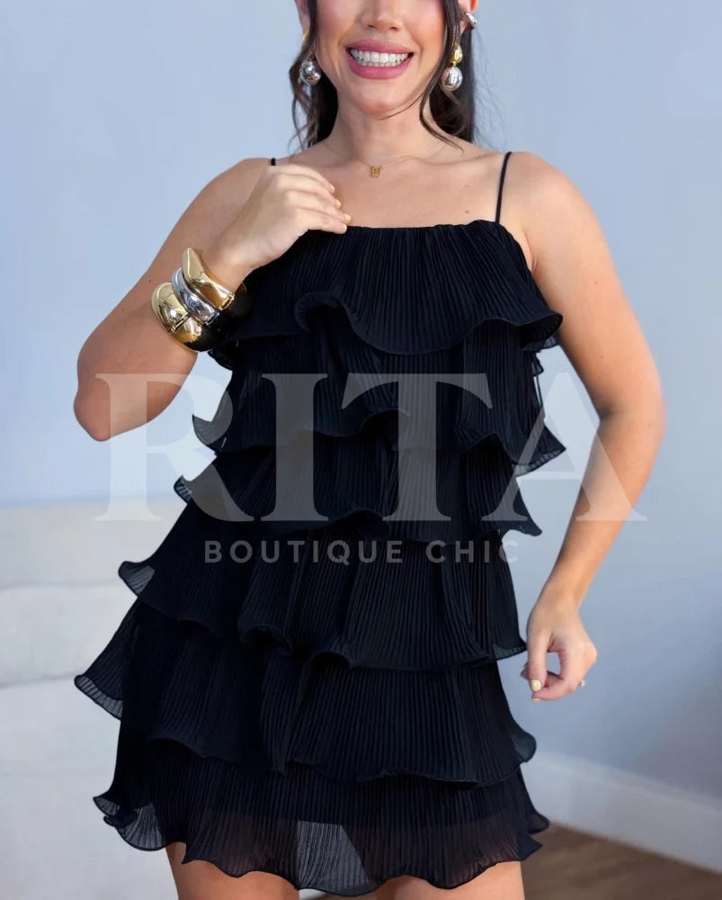 Vestido Lirio P / Preto vestido