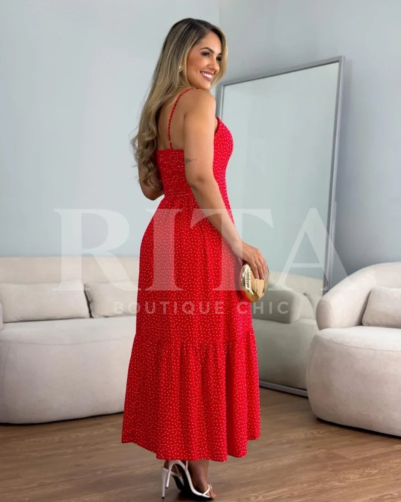 Vestido Rosas Vermelhas vestido