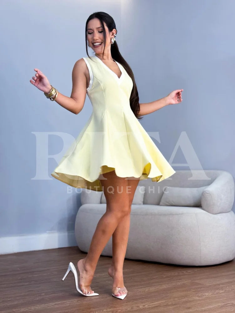 Vestido Solar Amarelo vestido