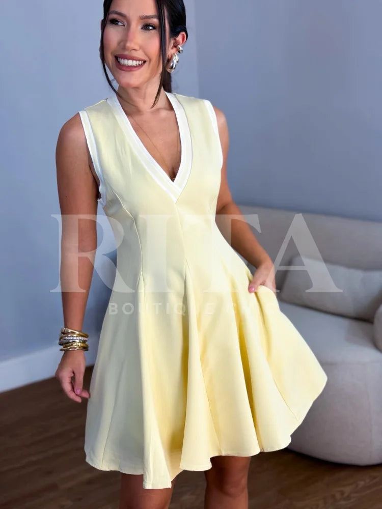 Vestido Solar Amarelo vestido