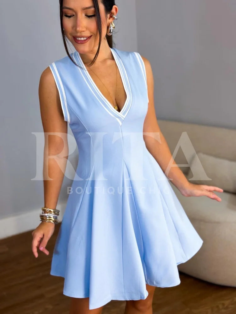 Vestido Solar Azul vestido