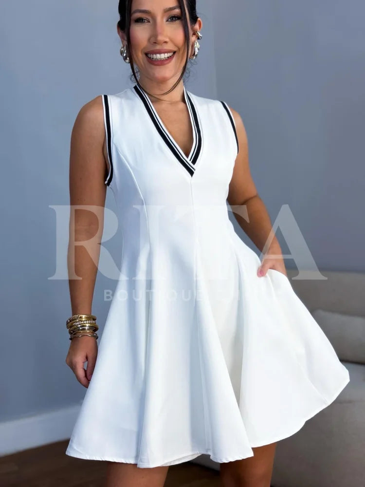 Vestido Solar Branco vestido